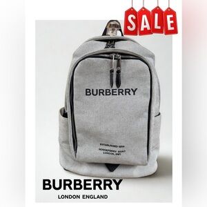 BURBERRY Horseferry Print  Canvas Backpack. Certified Authentic w/ COA. Unisex